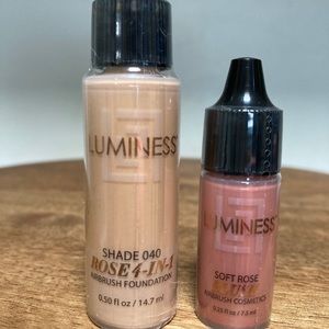 Luminess 040 medium Rose foundation and blush